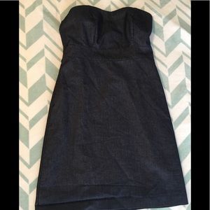 Strapless Denim Dress
